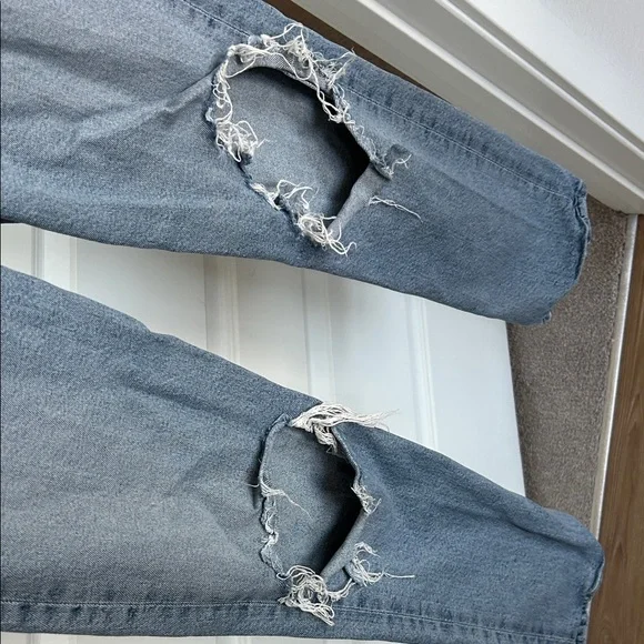 Agolde Light Blue Denim Jeans - Picture 4 of 5